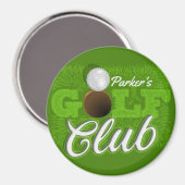 Persoonlijke NAAM Golfer Green Golf Course Club Magneet (Voorkant / Achterkant)