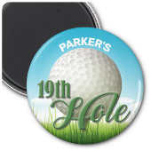 Persoonlijke NAAM Golfer Pro Ball 19th Hole Magneet