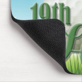 Persoonlijke NAAM Golfer Pro Ball 19th Hole Muismat (Hoek)