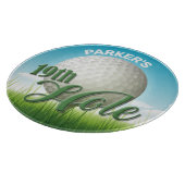Persoonlijke NAAM Golfer Pro Ball 19th Hole Snijplank (Hoek)