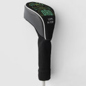 Persoonlijke naam Golfer Vader Golfheadcover (Schuin)