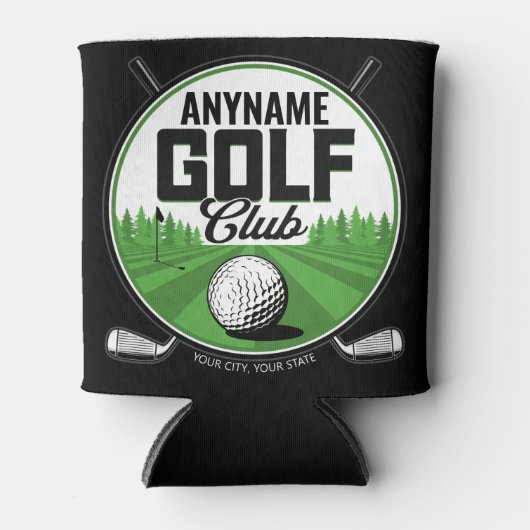 Persoonlijke NAAM Golfing Pro Golf Club Player Blikjeskoeler (Voorkant)