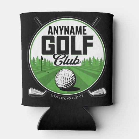 Persoonlijke NAAM Golfing Pro Golf Club Player Blikjeskoeler (Achterkant)