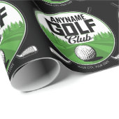 Persoonlijke NAAM Golfing Pro Golf Club Player Cadeaupapier (Rol Hoek)