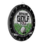 Persoonlijke NAAM Golfing Pro Golf Club Player Dartbord (Voorkant Links)