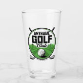 Persoonlijke NAAM Golfing Pro Golf Club Player Glas (Voorkant)