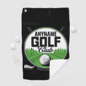 Persoonlijke NAAM Golfing Pro Golf Club Player Golfhanddoek (Insitu)