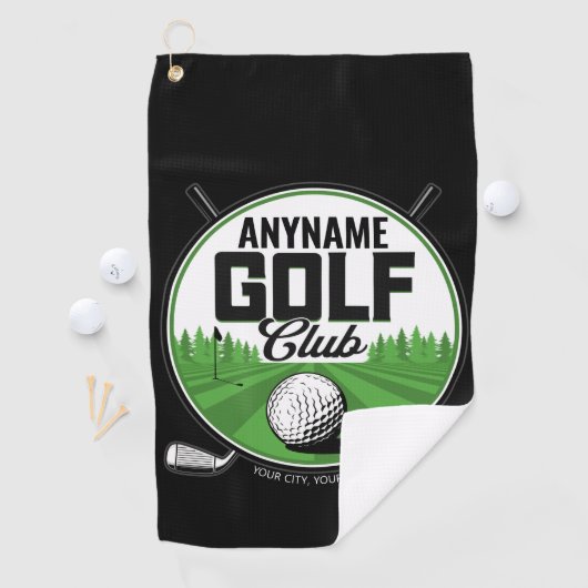 Persoonlijke NAAM Golfing Pro Golf Club Player Golfhanddoek (Insitu)