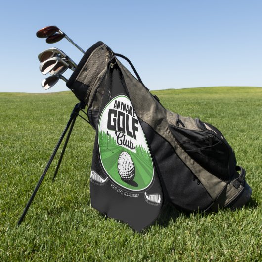Persoonlijke NAAM Golfing Pro Golf Club Player Golfhanddoek (Groen)