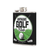 Persoonlijke NAAM Golfing Pro Golf Club Player Heupfles (Links)
