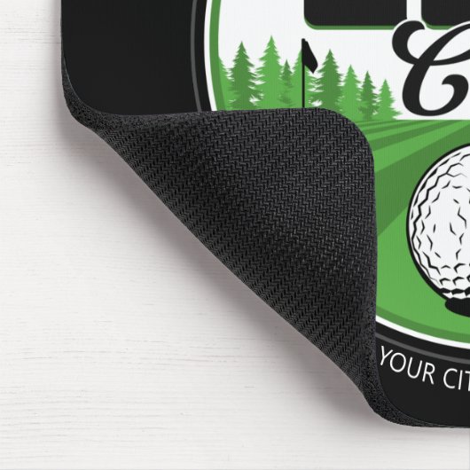 Persoonlijke NAAM Golfing Pro Golf Club Player Muismat (Hoek)