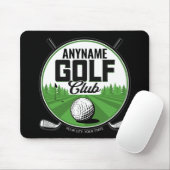 Persoonlijke NAAM Golfing Pro Golf Club Player Muismat (Met muis)