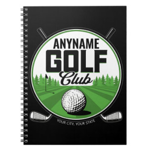 Persoonlijke NAAM Golfing Pro Golf Club Player Notitieboek