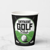 Persoonlijke NAAM Golfing Pro Golf Club Player Papieren Bekers (Voorkant)