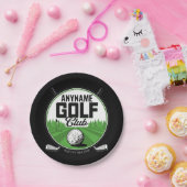Persoonlijke NAAM Golfing Pro Golf Club Player Papieren Bordje (Feest)