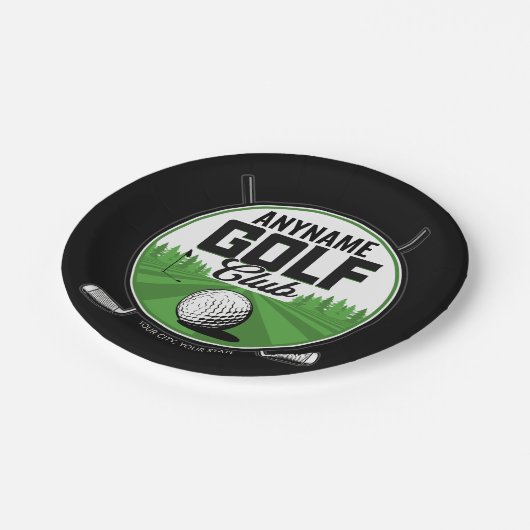 Persoonlijke NAAM Golfing Pro Golf Club Player Papieren Bordje (Gekanteld)