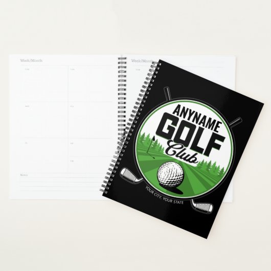 Persoonlijke NAAM Golfing Pro Golf Club Player Planner (Display)