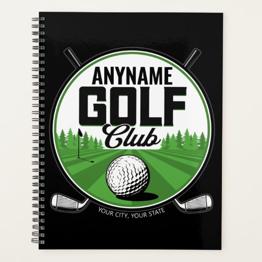 Persoonlijke NAAM Golfing Pro Golf Club Player Planner (Voorkant)
