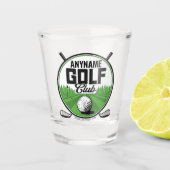 Persoonlijke NAAM Golfing Pro Golf Club Player Shot Glas (Voorkant)