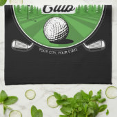 Persoonlijke NAAM Golfing Pro Golf Club Player Theedoek (Gevouwen)