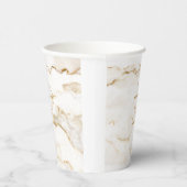 Persoonlijke naam gouden effect marmer papieren bekers (Rechts)