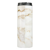 Persoonlijke naam gouden effect marmer thermosbeker (Achterkant)