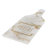 Persoonlijke naam gouden marmerpatroon Moeder verj Snijplank (Hoek)