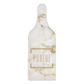 Persoonlijke naam gouden marmerpatroon Moeder verj Snijplank (Voorkant)