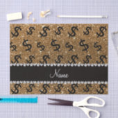 Persoonlijke naam gouden zgn. dollartekens tissuepapier (Craft)