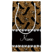 Persoonlijke naam goudzinglaarzen klein cadeauzakje (Voorkant)