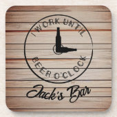 Persoonlijke naam grappig bier bier onderzetter (Voorkant)