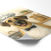 Persoonlijke naam grappige geweldige Deense hond c Poster (Hoek)