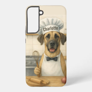 Persoonlijke naam grappige geweldige Deense hond c Samsung Galaxy Hoesje