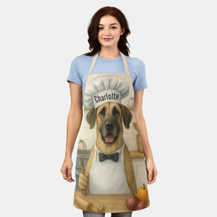 Persoonlijke naam grappige geweldige Deense hond c Schort