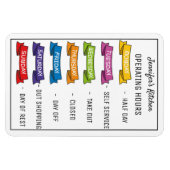 Persoonlijke naam grappige keukenuren magneet (Horizontaal)