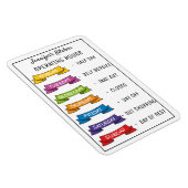 Persoonlijke naam grappige keukenuren magneet (Rechterzijde)