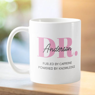 Persoonlijke naam grappige quote dokter afstuderen koffiemok