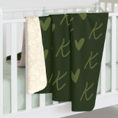 Persoonlijke naam groene deken voor bruidsmeisje c