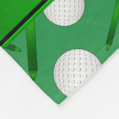 Persoonlijke naam groene golfballen t - shirts fleece deken (Hoek)