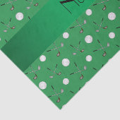 Persoonlijke naam groene golfballen tissuepapier (Detail)