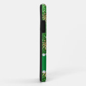 Persoonlijke naam groene goudzonnen Case-Mate iPhone case (Achterkant/rechts)