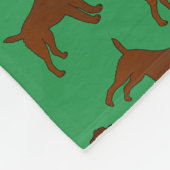 Persoonlijke naam groene grens doodshonden fleece deken (Hoek)