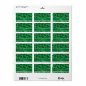 Persoonlijke naam groene luipaard etiket (Full Sheet)