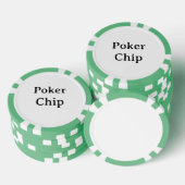 Persoonlijke naam groene pokerchip (Opstapeling)
