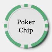 Persoonlijke naam groene pokerchip (Voorkant)