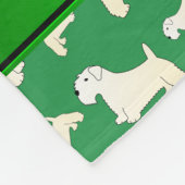 Persoonlijke naam groene Sealyham Terrier dogs Fleece Deken (Hoek)