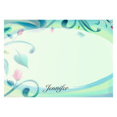 Persoonlijke naam  groene vaste stof post-it® notes