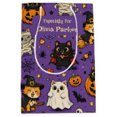 Persoonlijke naam Halloween cadeautas (Voorkant)