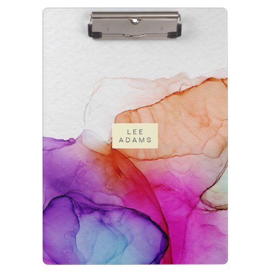  persoonlijke naam hedendaags ontwerp klembord (Voorkant)