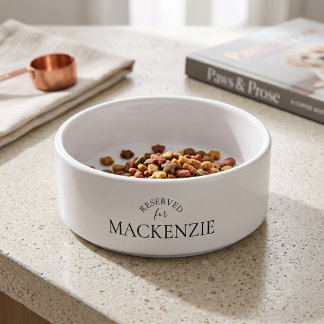 Persoonlijke naam hond en kat cadeaus voerbakje